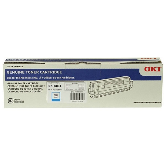 Picture of Okidata 44844511 OEM Cyan Toner Cartridge