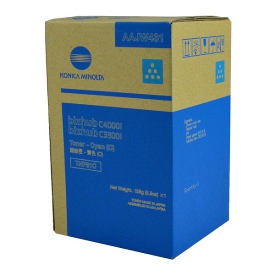 Picture of Konica Minolta AAJW431 (TNP81C) OEM Cyan Toner Cartridge