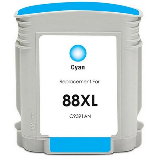 Picture of Remanufactured C9391AN (HP 88XL) High Yield HP Cyan Inkjet Cartridge