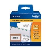 Picture of die-cut address labels, 1.4" x 3.5", white, 400 labels/roll
