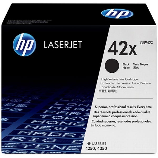 Picture of HP Q5942X (HP 42X) High Yield Black Toner Cartridge (20000 Yield)