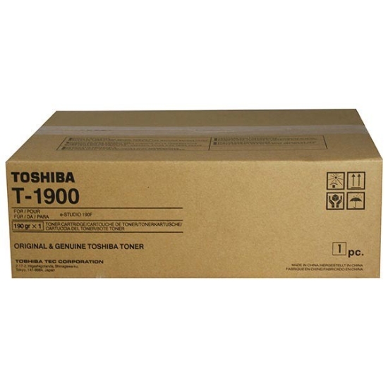 Picture of Toshiba T-1900 OEM Black Laser Toner Cartridge