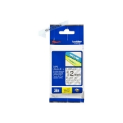 Picture of Tze Standard Adhesive Laminated Labeling Tape, 0.47" X 26.2 Ft, Black On Clear