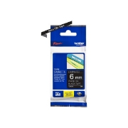 Picture of Tze Standard Adhesive Laminated Labeling Tape, 0.23" X 26.2 Ft, White On Black