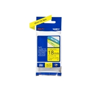 Picture of Tze Standard Adhesive Laminated Labeling Tape, 0.7" X 26.2 Ft, Black On Yellow