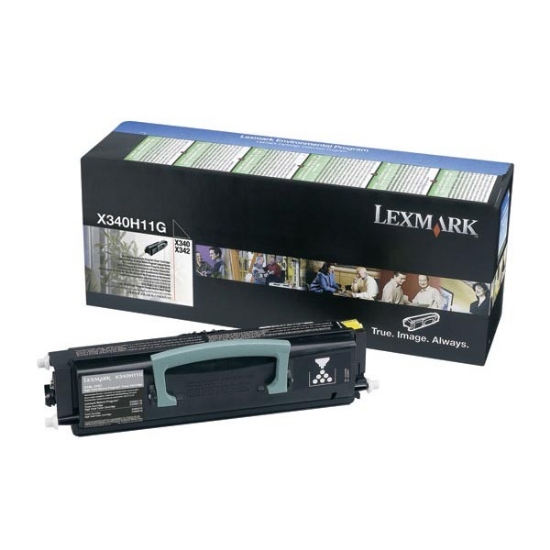 Picture of Lexmark X340H11G OEM Black Toner Cartridge
