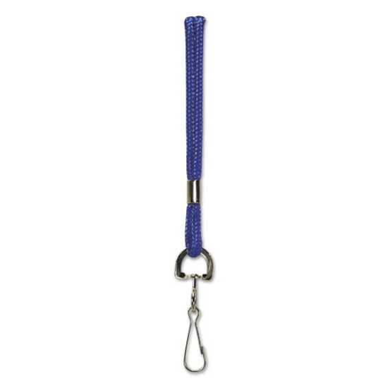 Picture of Rope Lanyard, Metal Hook Fastener, 36" Long, Nylon, Blue