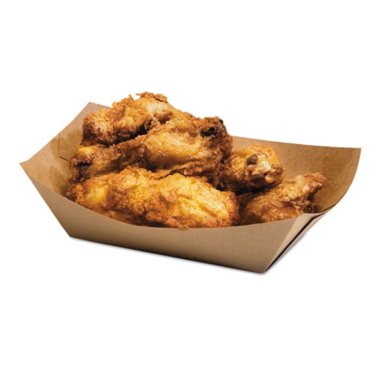 Picture of EcoCraft Food Trays, 3 lb Capacity, Natural, Paper, 500/Carton