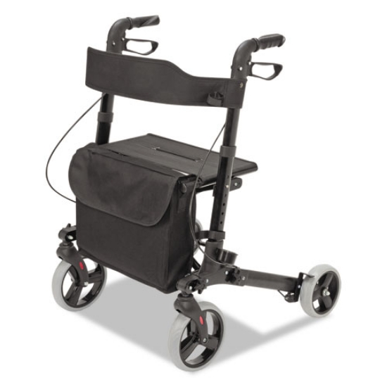 Picture of Gateway Aluminum Rollator, Adjusts 31" to 36", 300 lb Capacity, Black