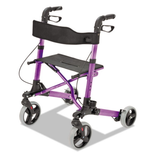 Picture of Gateway Aluminum Rollator, Adjusts 31" to 36", 300 lb Capacity, Purple
