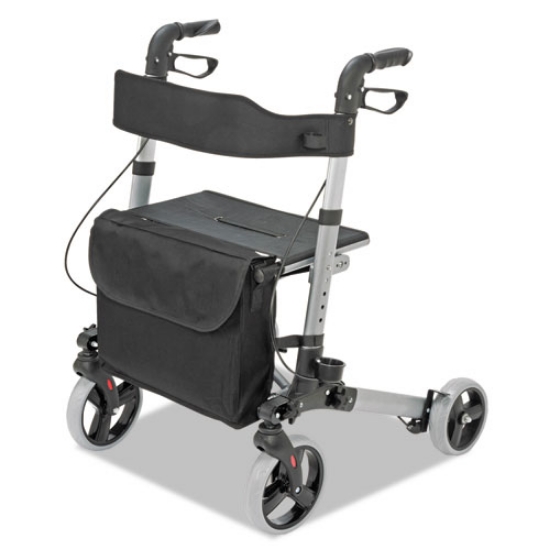 Picture of Gateway Aluminum Rollator, Adjusts 31" to 36", 300 lb Capacity, Titanium