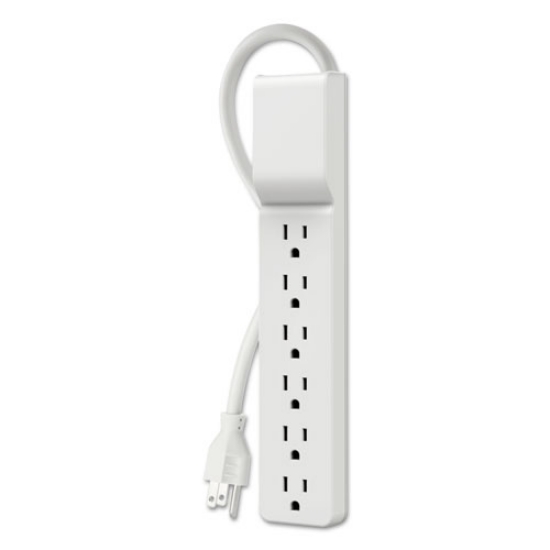Picture of Home/Office Surge Protector, 6 AC Outlets, 10 ft Cord, 720 J, White