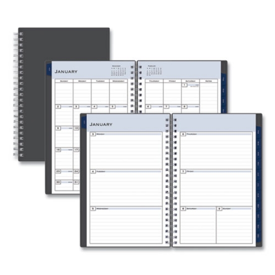 Picture of Passages Weekly/Monthly Planner, 8 x 5, Charcoal Cover, 12-Month (Jan to Dec): 2024