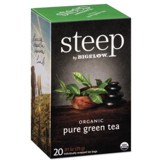 Picture of Steep Tea, Pure Green, 0.91 Oz Tea Bag, 20/box
