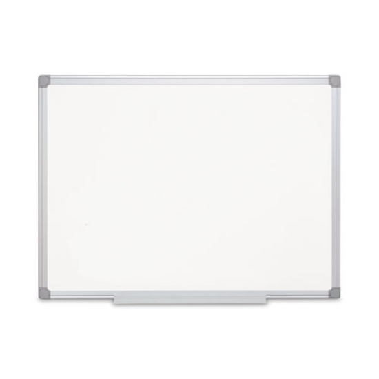 Picture of earth silver easy-clean dry erase board, 48 x 36, white surface, silver aluminum frame