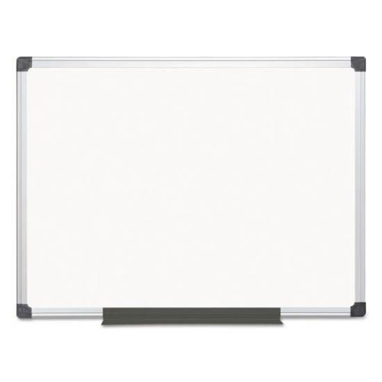 Picture of value melamine dry erase board, 36 x 48, white surface, silver aluminum frame