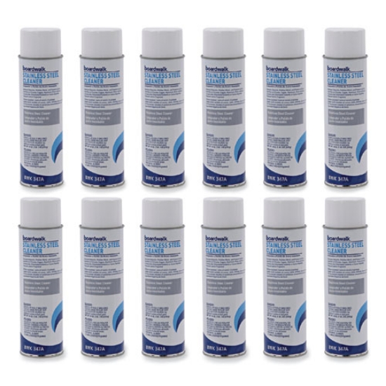 Picture of Stainless Steel Cleaner And Polish, Lemon, 18 Oz Aerosol Spray, 12/carton