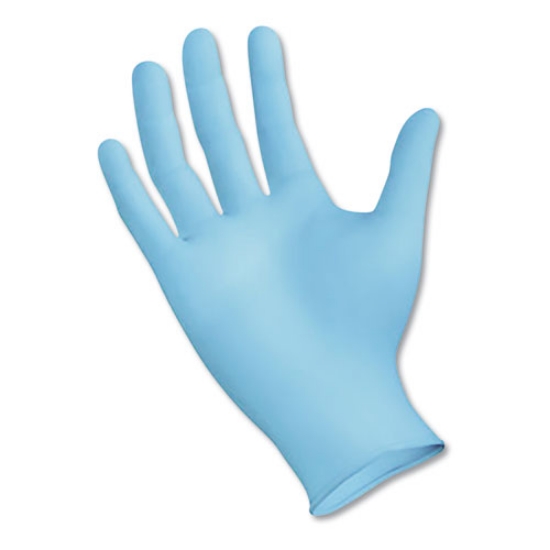 Picture of Disposable Examination Nitrile Gloves, Large, Blue, 5 mil, 1,000/Carton