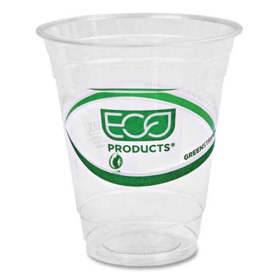 Picture of Greenstripe Renewable And Compostable Cold Cups, 12 Oz, Clear, 50/pack, 20 Packs/carton