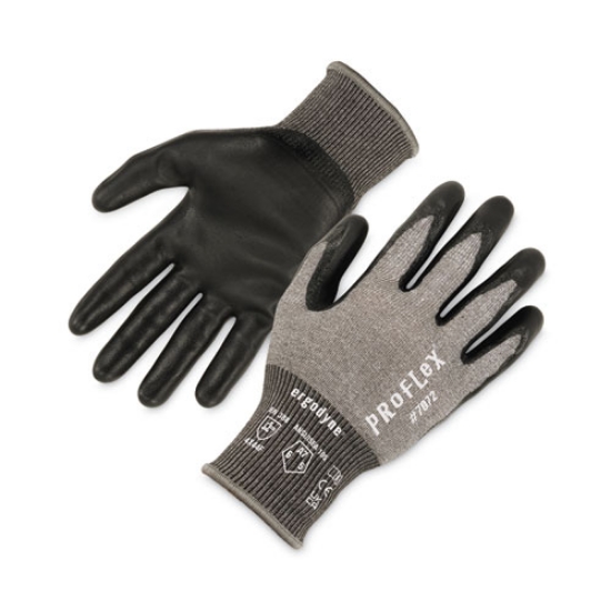 Picture of ProFlex 7072 ANSI A7 Nitrile-Coated CR Gloves, Gray, Large, Pair, Ships in 1-3 Business Days