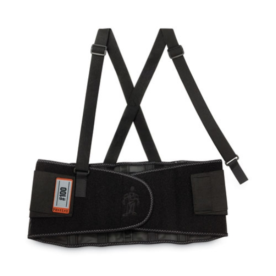 Picture of ProFlex 100 Economy Spandex Back Support Brace, 2X-Large, 42" to 46" Waist, Black, Ships in 1-3 Business Days