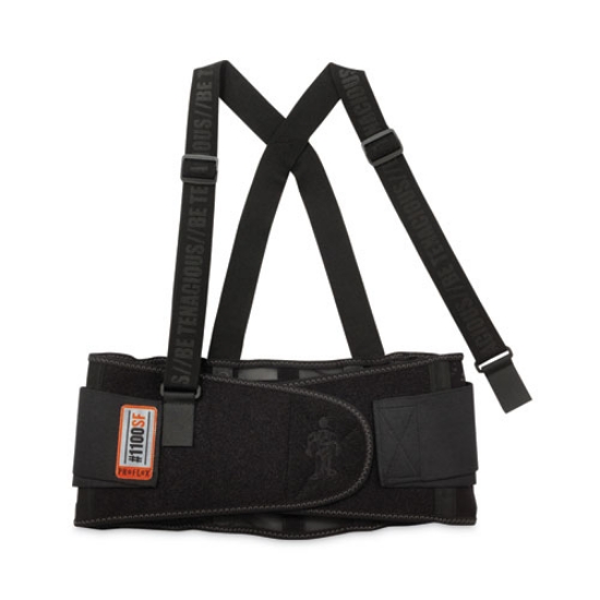 Picture of ProFlex 1100SF Standard Spandex Back Support Brace, 4X-Large, 52" to 58" Waist, Black, Ships in 1-3 Business Days