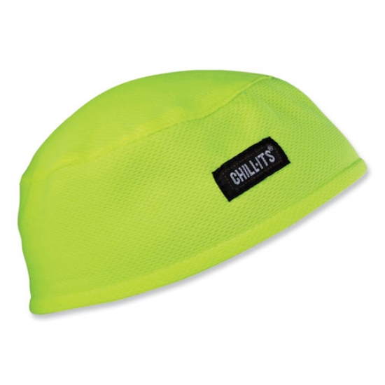 Picture of Chill-Its 6630 High-Performance Terry Cloth Skull Cap, Polyester, One Size Fits Most, Lime, Ships in 1-3 Business Days