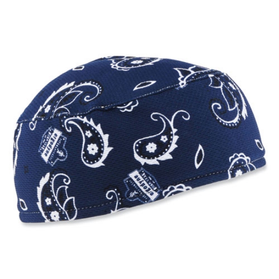 Picture of Chill-Its 6630 High-Performance Terry Cloth Skull Cap, Polyester, One Size Fit Most, Navy Western, Ships in 1-3 Business Days
