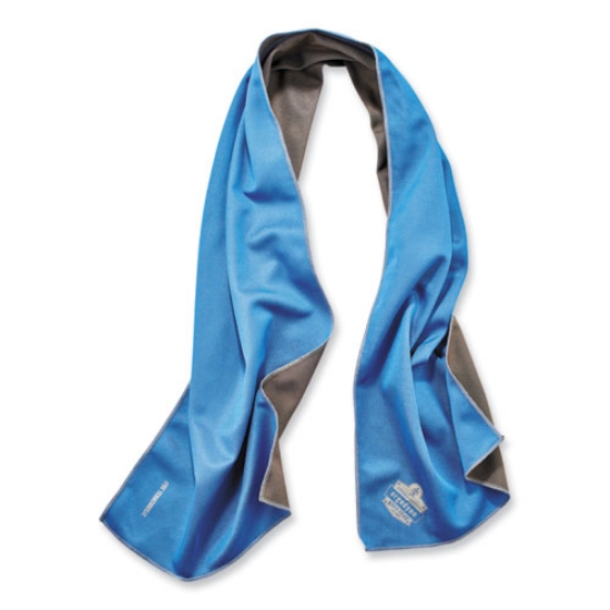 Picture of Chill-Its 6602MF Evaporative Microfiber Cooling Towel, 40.9 x 9.8, One Size, Microfiber, Blue, Ships in 1-3 Business Days