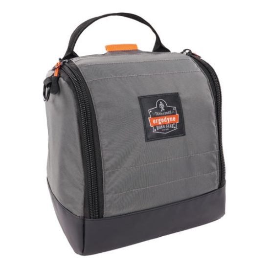 Picture of Arsenal 5185 Full Respirator Bag with Zipper Magnetic Closure, 5.5 x 9.5 x 9.5, Gray, Ships in 1-3 Business Days