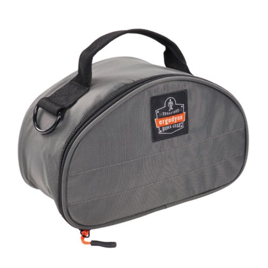 Picture of Arsenal 5187 Clamshell Half Respirator Bag with Zipper Closure, 4 x 9 x 5, Gray, Ships in 1-3 Business Days