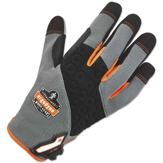 Picture of Proflex 710 Heavy-Duty Utility Gloves, Gray, Large, 1 Pair