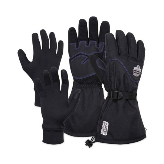 Picture of ProFlex 825WP Thermal Waterproof Winter Work Gloves, Black, Medium, Pair, Ships in 1-3 Business Days