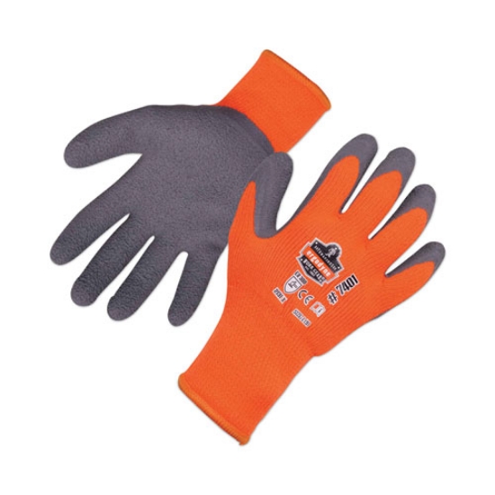 Picture of ProFlex 7401 Coated Lightweight Winter Gloves, Orange, Medium, Pair, Ships in 1-3 Business Days