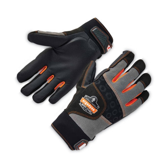 Picture of ProFlex 9002 Certified Full-Finger Anti-Vibration Gloves, Black, 2X-Large, Pair, Ships in 1-3 Business Days