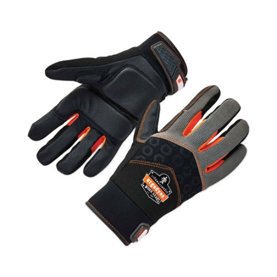 Picture of ProFlex 9001 Full-Finger Impact Gloves, Black, Large, Pair, Ships in 1-3 Business Days
