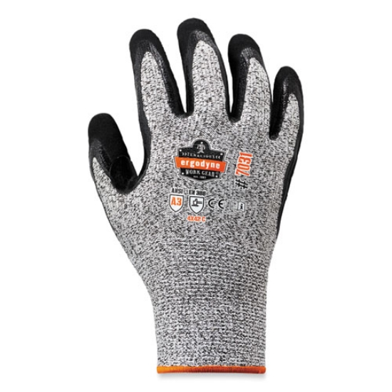 Picture of ProFlex 7031-CASE ANSI A3 Nitrile-Coated CR Gloves, Gray, Small, 144 Pairs/Carton, Ships in 1-3 Business Days