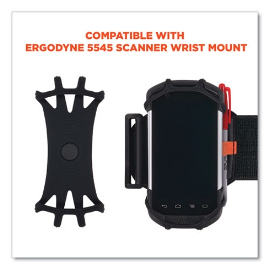 Picture of Squids 5547 Scanner Wrist Mount Holder, 4 x 5 x 0.5, Plastic, Black, Ships in 1-3 Business Days