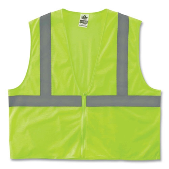Picture of GloWear 8205Z Class 2 Super Economy Mesh Vest, Polyester, Lime, Large/X-Large, Ships in 1-3 Business Days