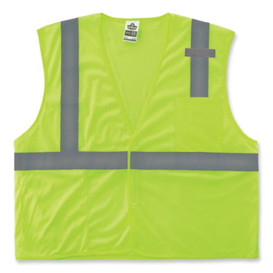 Picture of GloWear 8210HL-S Single Size Class 2 Economy Mesh Vest, Polyester, 3X-Large, Lime, Ships in 1-3 Business Days