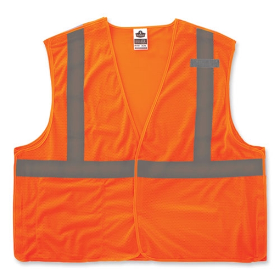 Picture of GloWear 8215BA-S Single Size Class 2 Economy Breakaway Mesh Vest, Polyester, 2X-Large, Orange, Ships in 1-3 Business Days