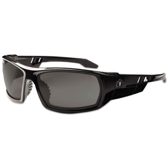 Picture of Skullerz Odin Safety Glasses, Black Frame/Smoke Lens, Anti-Fog, Nylon/Polycarb, Ships in 1-3 Business Days