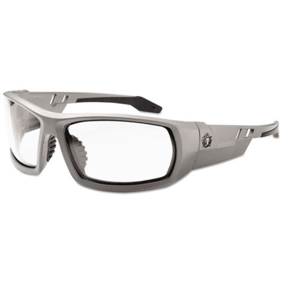 Picture of Skullerz Odin Safety Glasses, Gray Frame/Clear Lens, Anti-Fog, Nylon/Polycarb, Ships in 1-3 Business Days