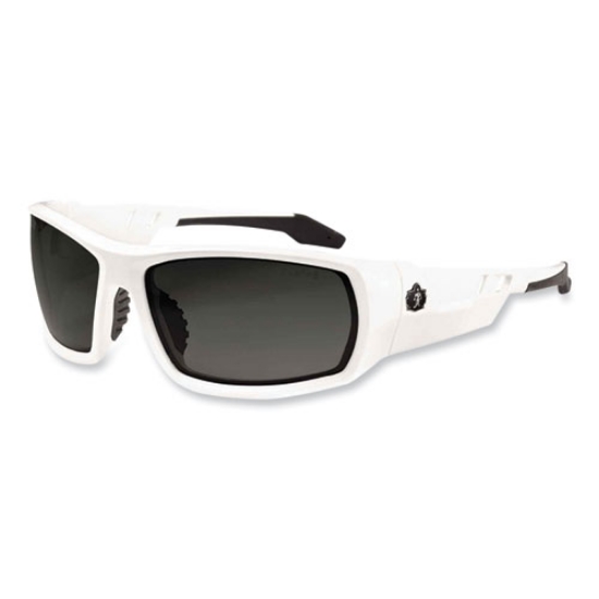 Picture of Skullerz Odin Safety Glasses, White Nylon Impact Frame, Smoke Polycarbonate Lens, Ships in 1-3 Business Days