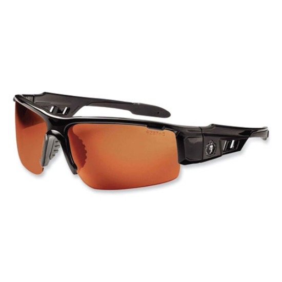 Picture of Skullerz Dagr Safety Glasses, Black Nylon Impact Frame, Copper Polycarbonate Lens, Ships in 1-3 Business Days