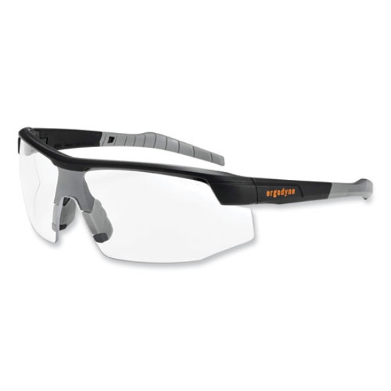 Picture of Skullerz Skoll Safety Glasses, Matte Black Nylon Impact Frame, Clear Polycarbonate Lens, Ships in 1-3 Business Days