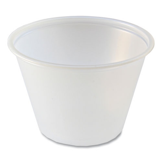 Picture of Portion Cups, 2.5 oz, Translucent, 125/Sleeve, 20 Sleeve/Carton
