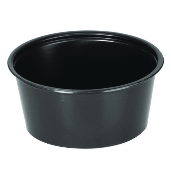 Picture of Portion Cups, 2 oz, Black, 2,500/Carton