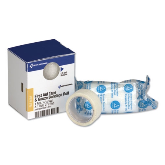 Picture of Smartcompliance First Aid Tape/gauze Roll Combo, 0.5" X 5 Yd Tape, 2" X 4 Yd Gauze