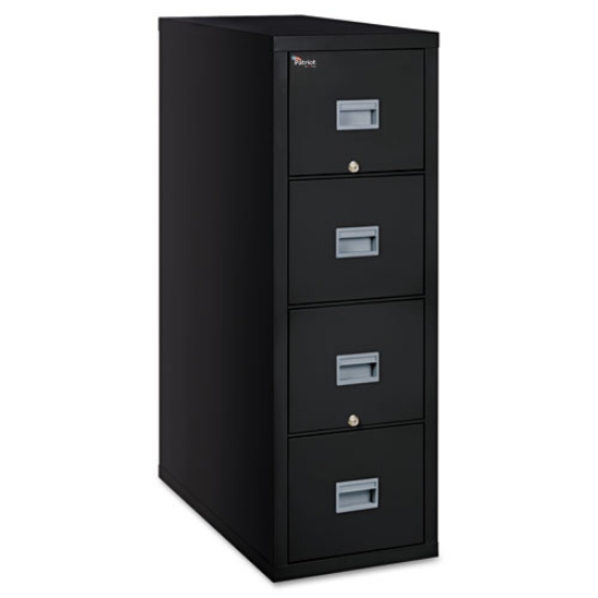 Picture of Patriot By Fireking Insulated Fire File, 1-Hour Fire Protection, 4 Letter-Size File Drawers, Black, 17.75" X 31.63" X 52.75"